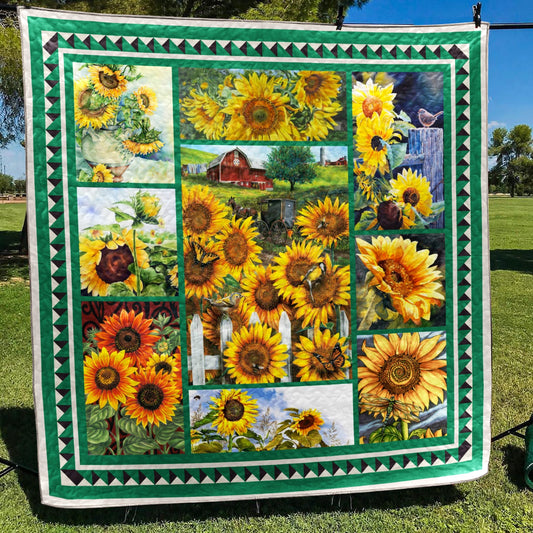 Sunflower Farm Quilt Blanket MT290604D