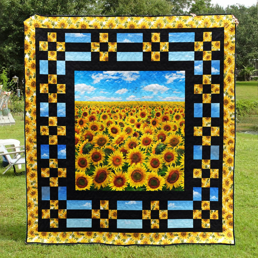 Sunflower Field Quilt Blanket MT290605D