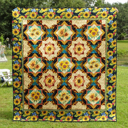 Sunflower Field Art Quilt MT250604D