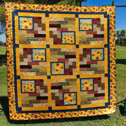 Sunflower Garden Quilt Blanket MT270603D