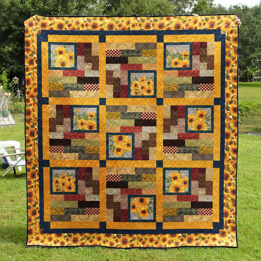 Sunflower Garden Quilt Blanket MT270603D