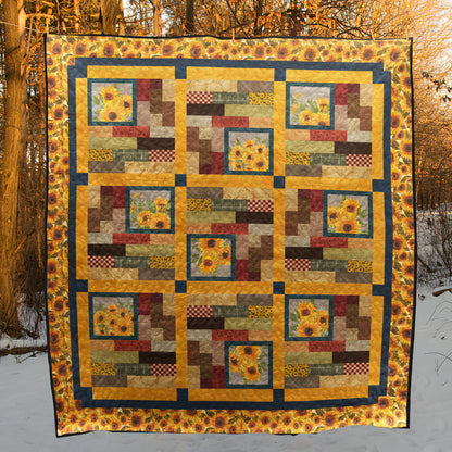 Sunflower Garden Quilt Blanket MT270603D