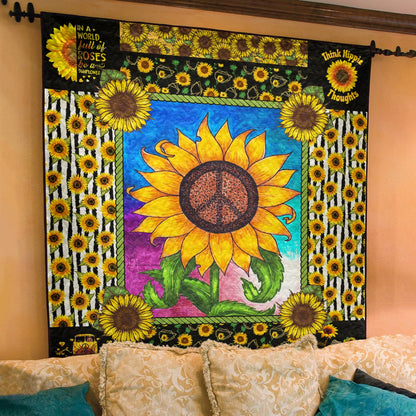 Sunflower Hippie Quilt Blanket TL220603Y