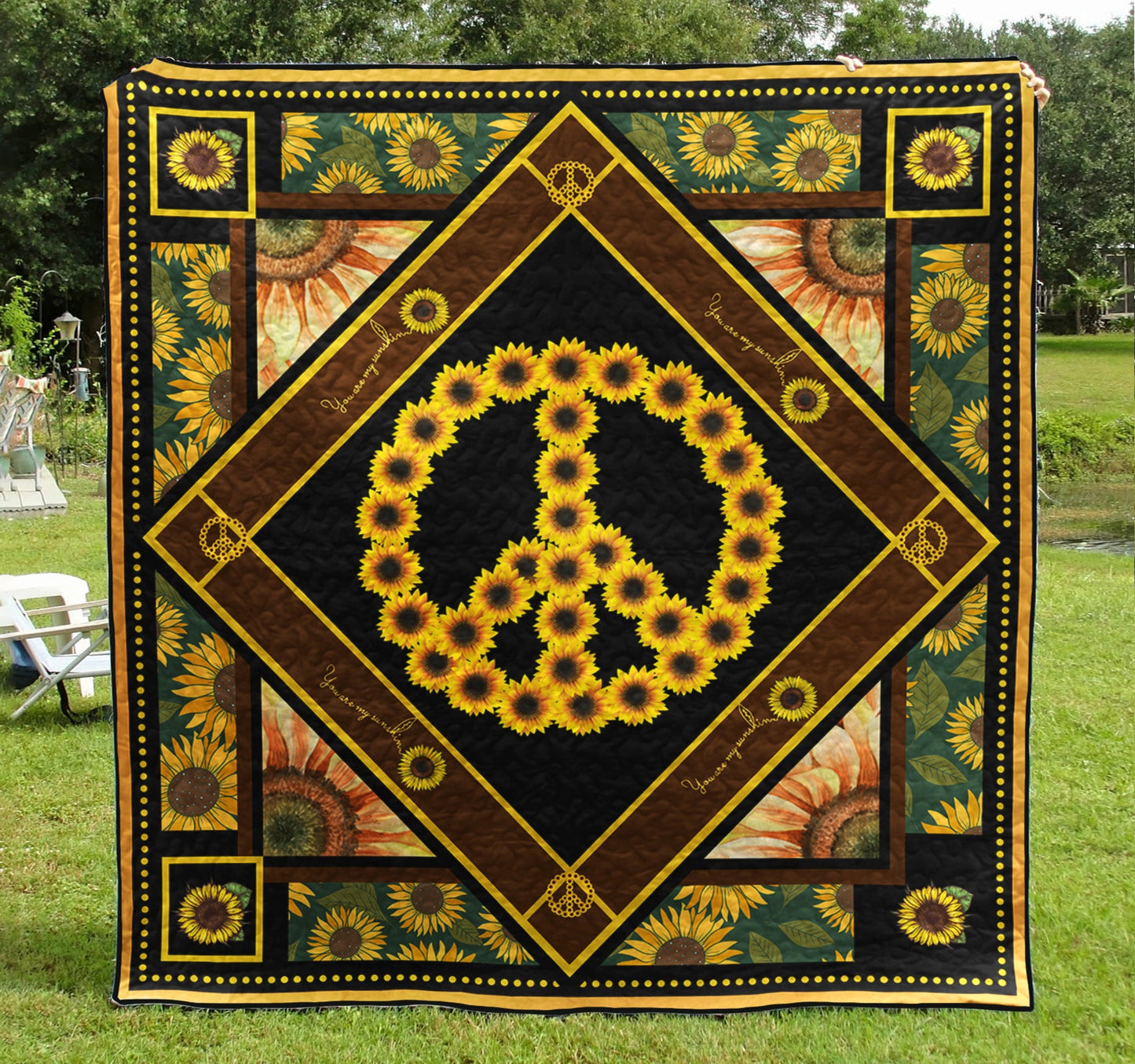 Sunflower Hippie Quilt Blanket TL290603Y