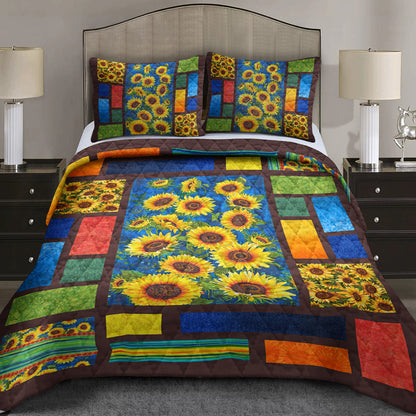 Sunflower Hippie Quilt Bedding Set TL230605QS