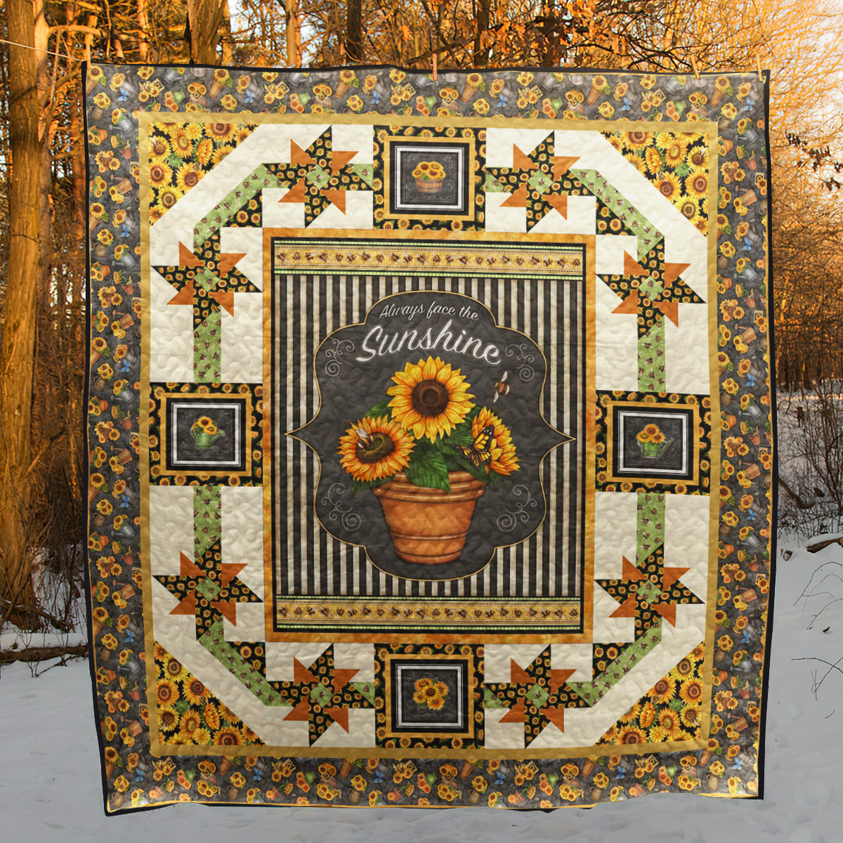 Sunflower Love Quilt Blanket MT300603D