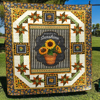 Sunflower Love Quilt Blanket MT300603D