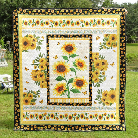 Sunflower Meadow Quilt Blanket MT300604D