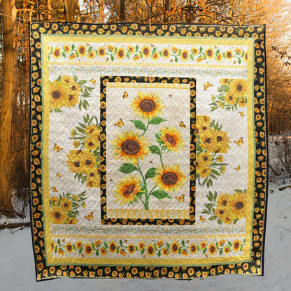 Sunflower Meadow Quilt Blanket MT300604D