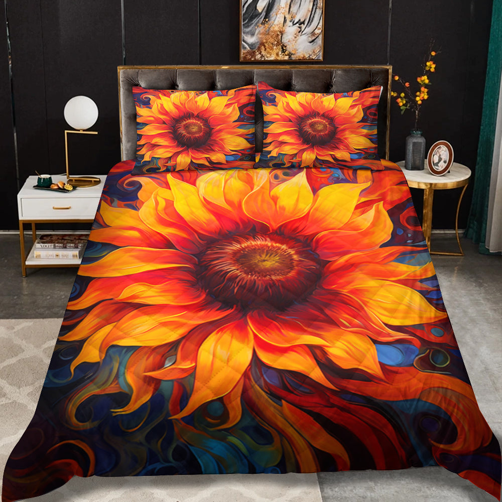Sunflower Quilt Bed Sheet HM0909010