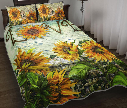 Sunflower Quilt Bedding Set TL230901