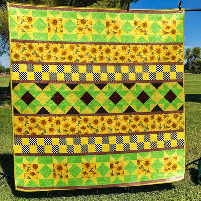 Sunflower Summer Days Quilt Blanket MT290607D