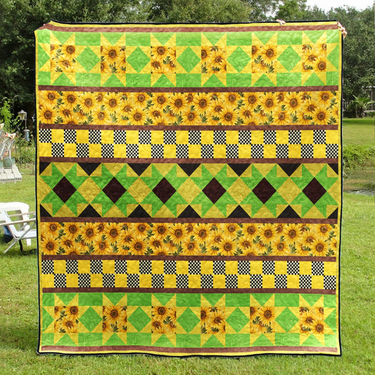 Sunflower Summer Days Quilt Blanket MT290607D