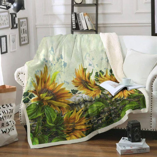 Sunflower TL140825TT Sherpa Fleece Blanket