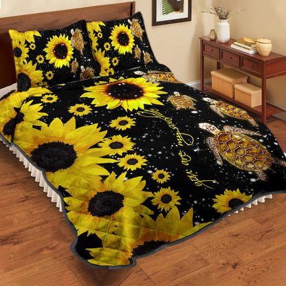 Sunflower Turtle Quilt Bedding Set TL240912