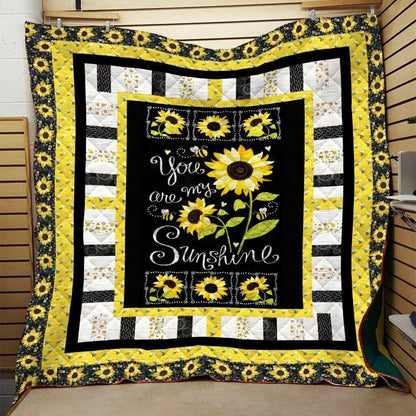 Sunflower You Are My Sunshine CLA0810469Q Quilt Blanket