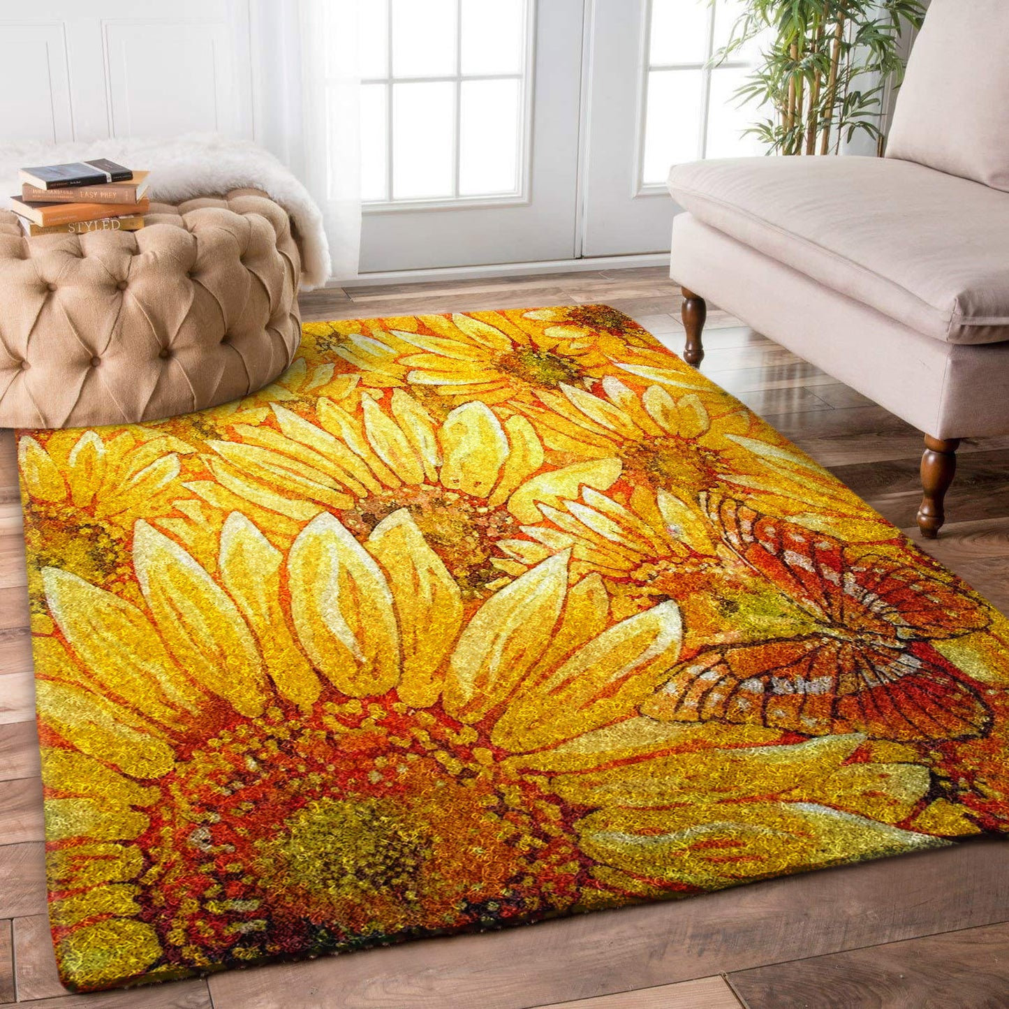 Sunflower And Butterfly BT2709176R Rug