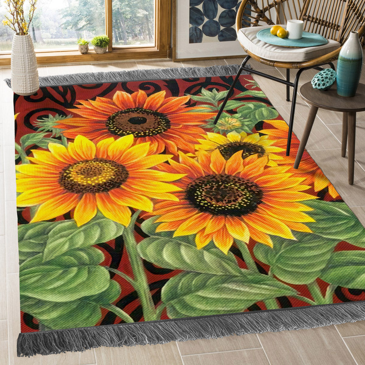 Sunflower BL1609137F Decorative Floor-cloth