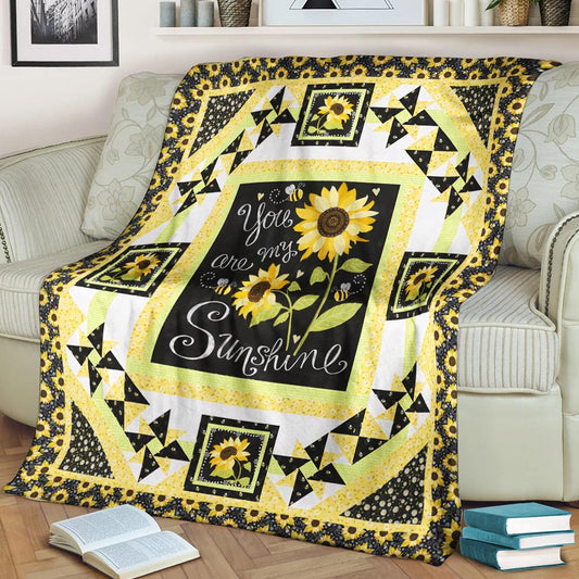 Sunflower BL270842F Sherpa Fleece Blanket