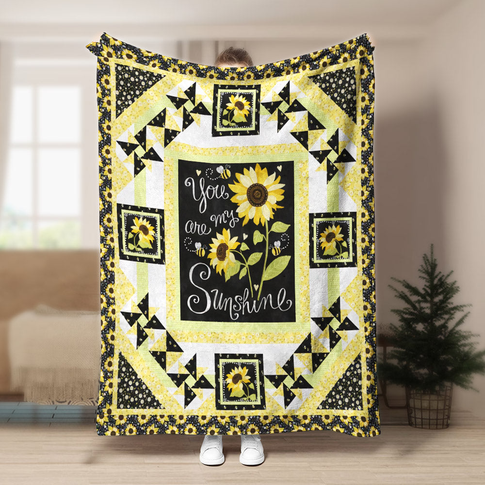 Sunflower BL270842F Sherpa Fleece Blanket