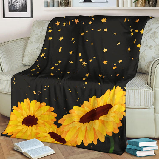 Sunflower BL270843F Sherpa Fleece Blanket