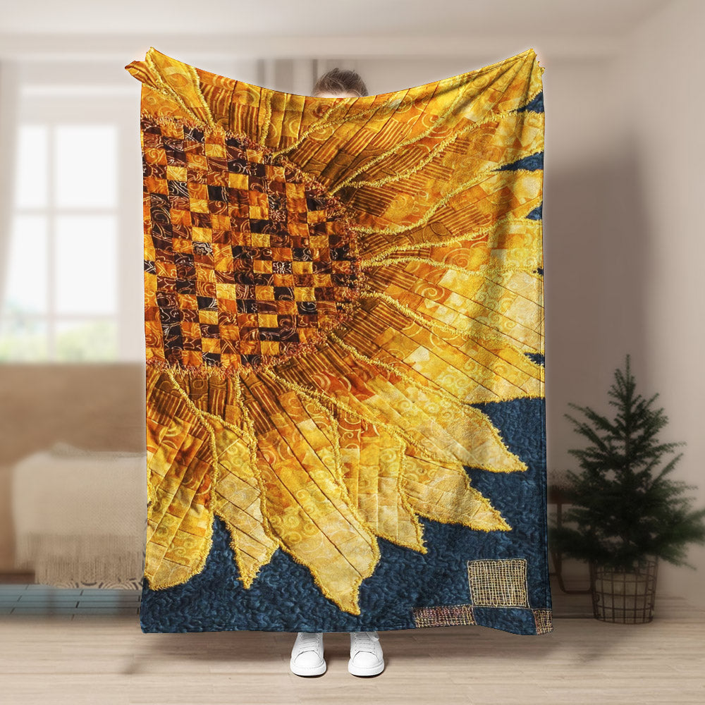 Sunflower BT190852F Sherpa Fleece Blanket