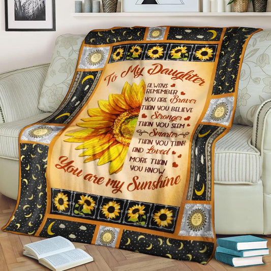 Sunflower CL240889MD Sherpa Fleece Blanket