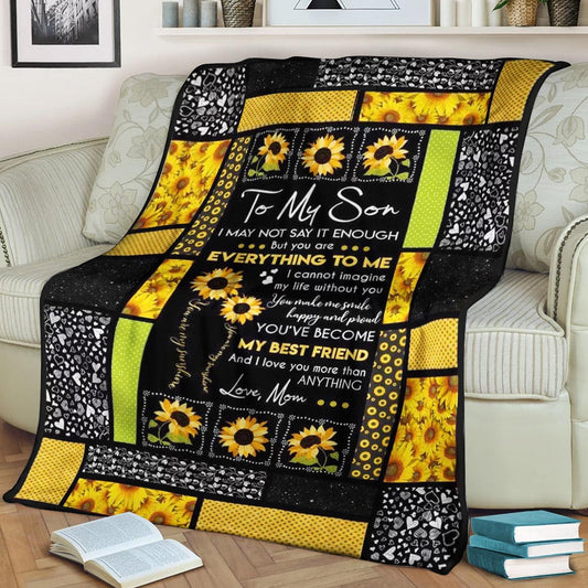 Sunflower CL270857MDF Sherpa Fleece Blanket