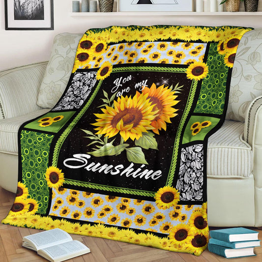 Sunflower CLA150851f Sherpa Fleece Blanket