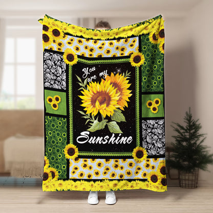 Sunflower CLA150851f Sherpa Fleece Blanket
