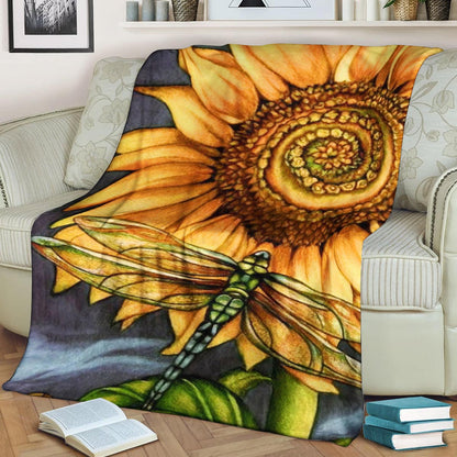 Sunflower DP170864F Sherpa Fleece Blanket