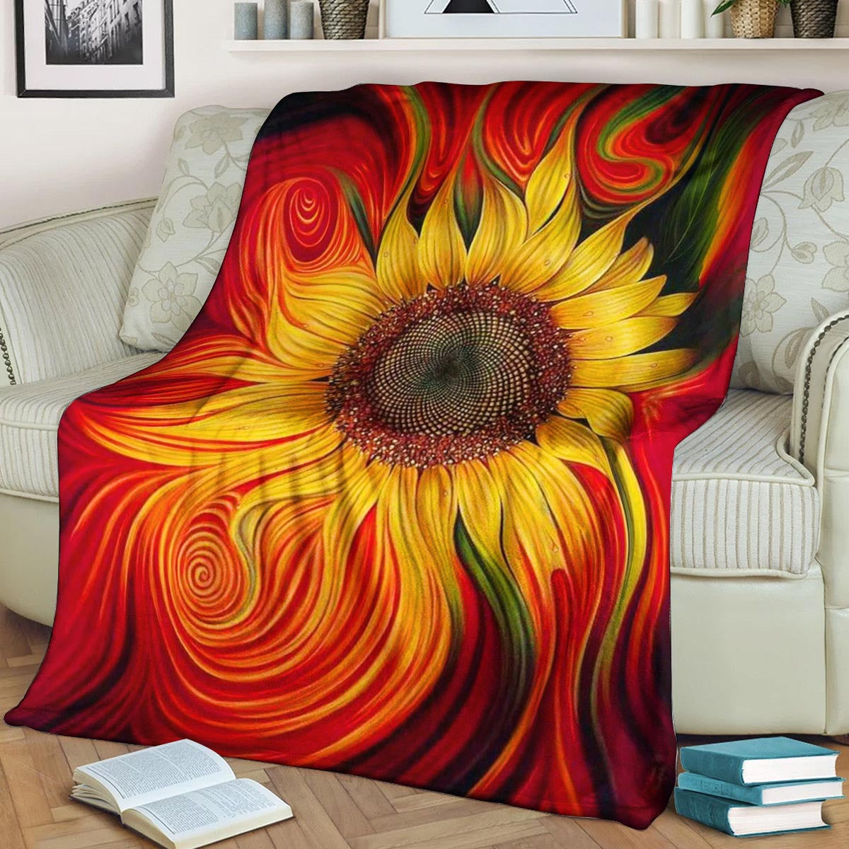 Sunflower HM0809157TT Sherpa Fleece Blanket