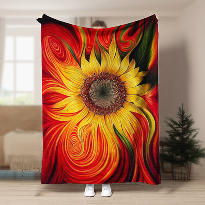 Sunflower HM0809157TT Sherpa Fleece Blanket