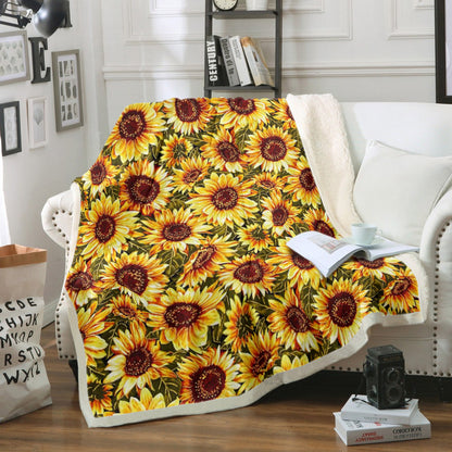 Sunflower HM240830TT Sherpa Fleece Blanket