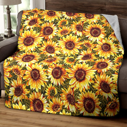 Sunflower HM240830TT Sherpa Fleece Blanket