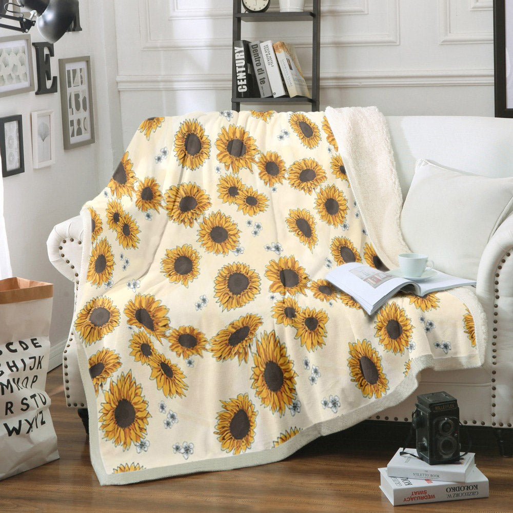 Sunflower HM240832TT Sherpa Fleece Blanket