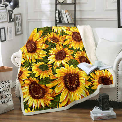 Sunflower HM240833TT Sherpa Fleece Blanket