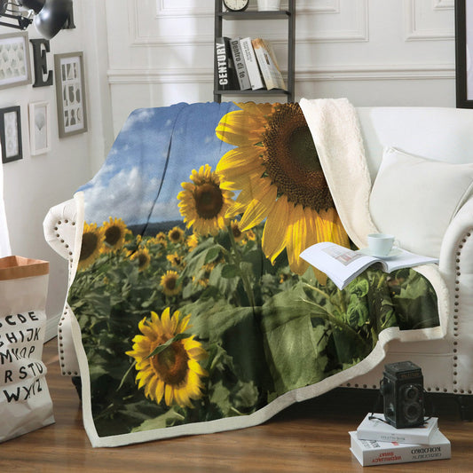 Sunflower HN2009166F Sherpa Fleece Blanket