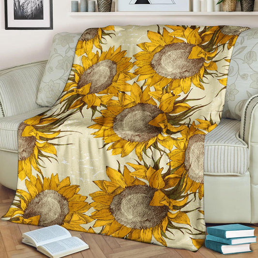Sunflower HN300880F Sherpa Fleece Blanket