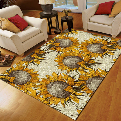 Sunflower Seamless Vintage HN2908099R Rug