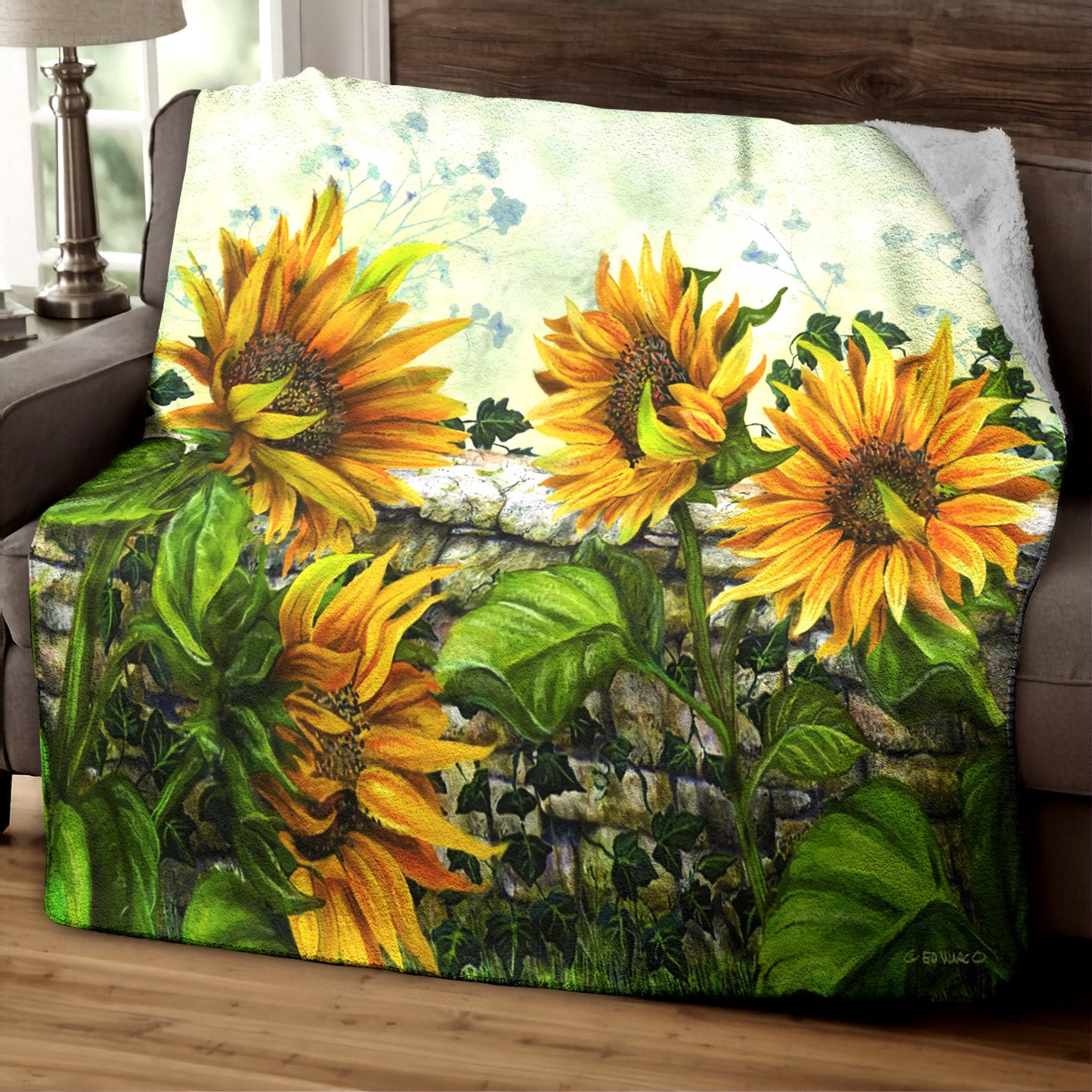Sunflower TL140825TM Sherpa Fleece Blanket