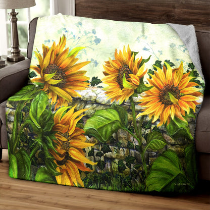 Sunflower TL140825TM Sherpa Fleece Blanket