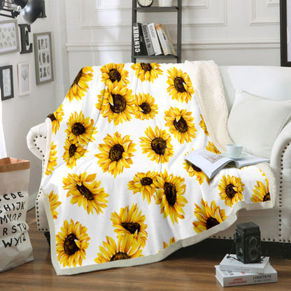 Sunflower TL220847TT Sherpa Fleece Blanket