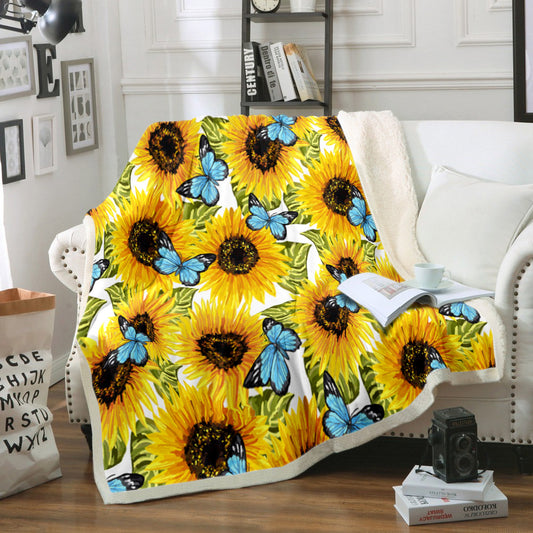 Sunflower TL220849TT Sherpa Fleece Blanket