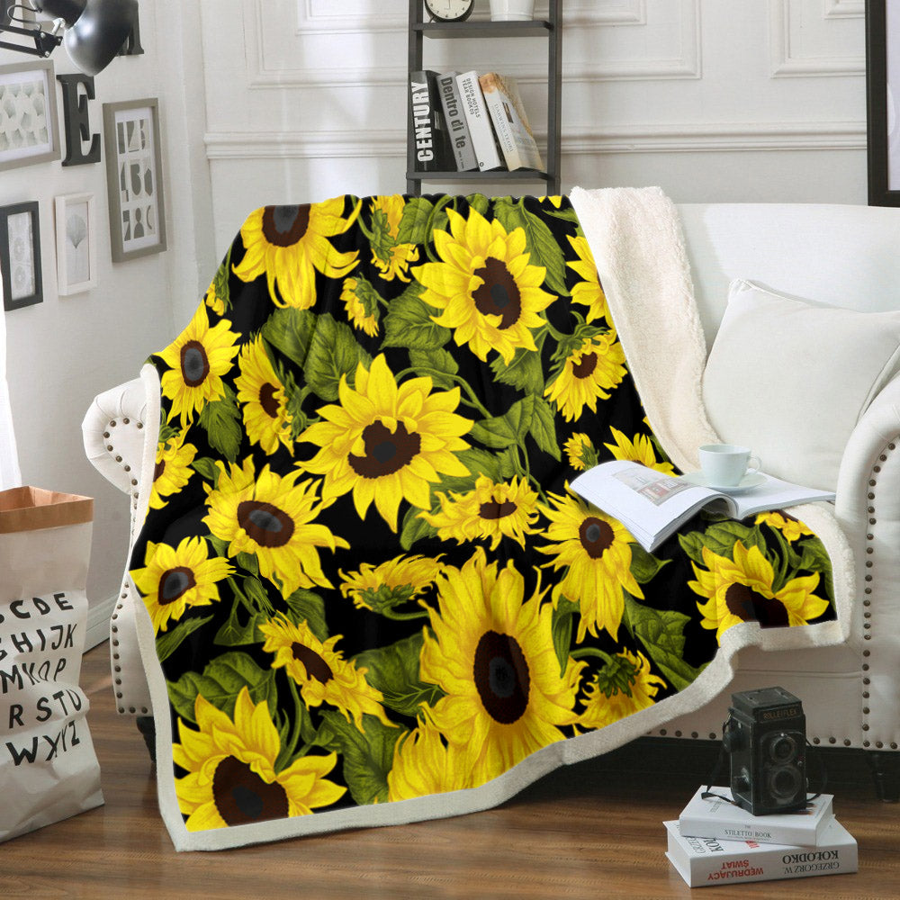 Sunflower TL220850TT Sherpa Fleece Blanket