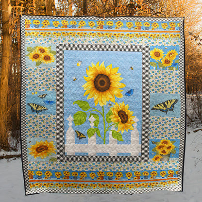 Sunshine Sunflowers Quilt Blanket MT300605D