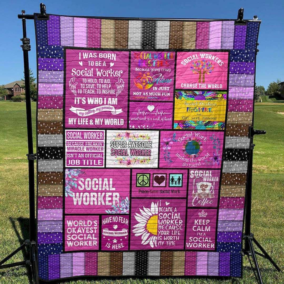 Super Awesome Social Worker Pk270522 Quilt Blanket