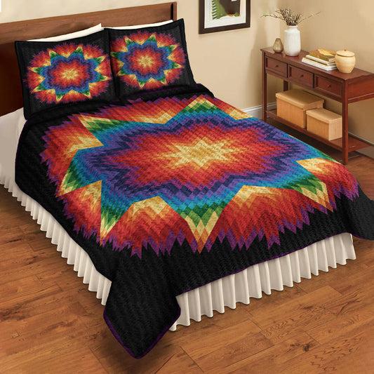 Supernova Native American Star Quilt Bedding Set HN250510M