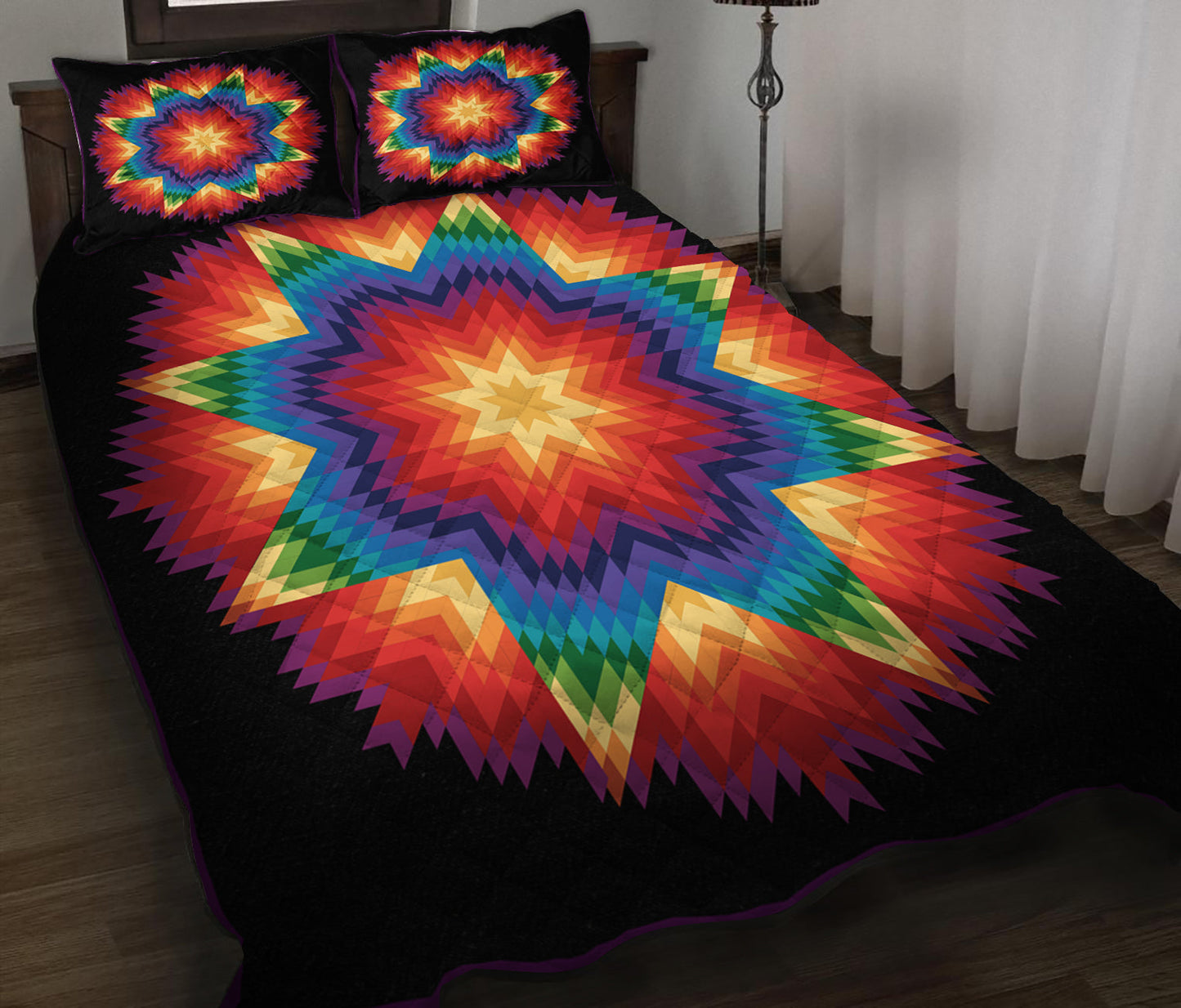 Supernova Native American Star Quilt Bedding Set HN250510M