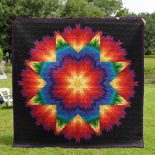 Supernova Native American Star Quilt Blanket HN250505M